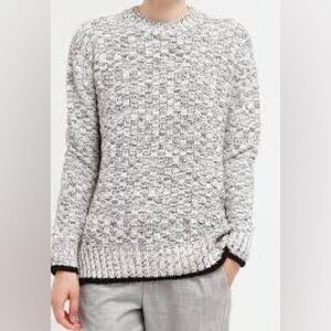 Topshop Black and White Cowl Neck Sweater